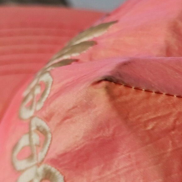 VTG 80s Missouri Snapback Nylon Hat Irridescent Orange Embroidered Retro Hipster - Picture 3 of 9